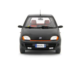 Fiat Seicento Sporting Abarth 1998 Nero Laudoracing 1:18 Resinemodell (Türen, Motorhaube... nicht zu öffnen!)